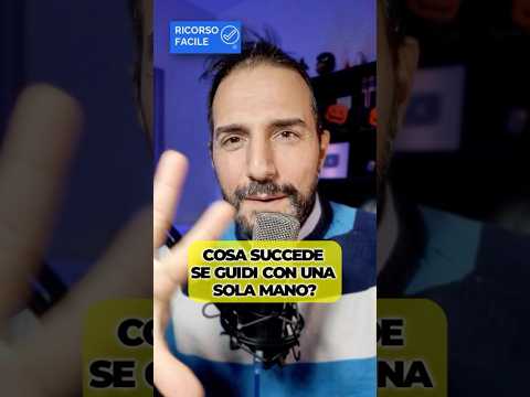 Guida con una mano? Multa fino a 1000 euro va