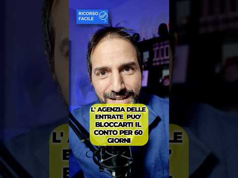 Agenzia Entrate può bloccare il conto 60 giorni: tutto ciò che entra viene congelato. Muoviti subito