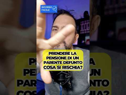 Incassi la pensione di un parente morto? È reato gravissimo: INPS ti chiede tutto indietro.
