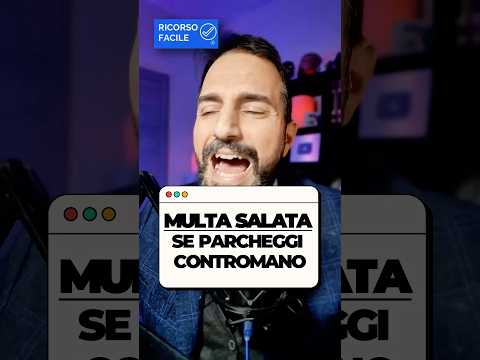Anche se sembra perfetto: parcheggio contromano = multa sempre. Eccezione solo senso unico in città.