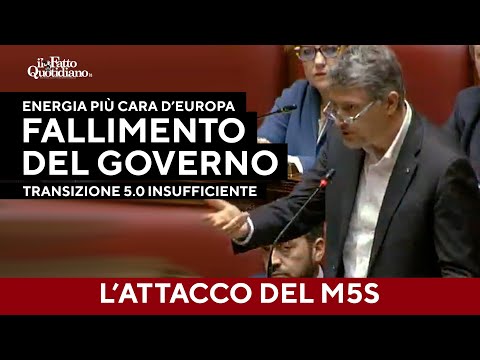 Attacco M5S: “Prezzo dell’energia più caro d’Europa, più grande fallimento del governo Meloni”