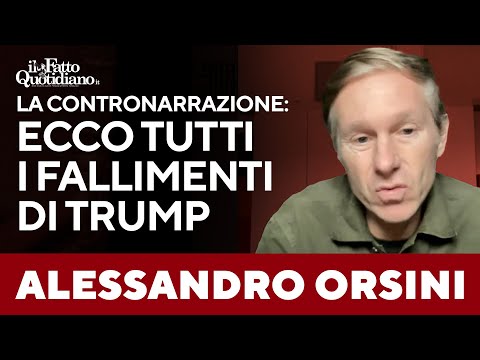 “Ecco tutti i fallimenti di Donald Trump”, Orsini smonta la narrazione occidentale