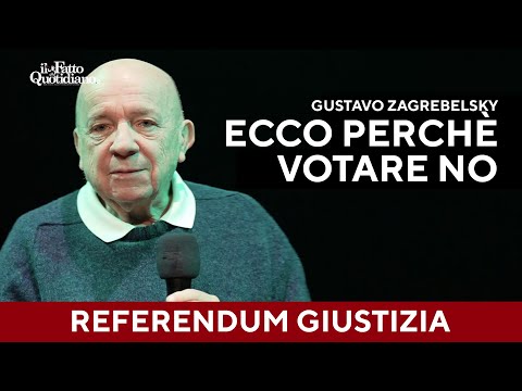 Il No di Gustavo Zagrebelsky: “Il governo usa mezzi artificiosi perché teme il referendum”
