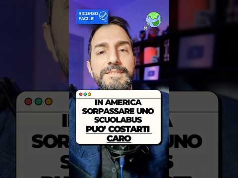 In America, se lo scuolabus ha lo STOP fuori: ti fermi e basta (anche dall’altro senso). 🎒🛑