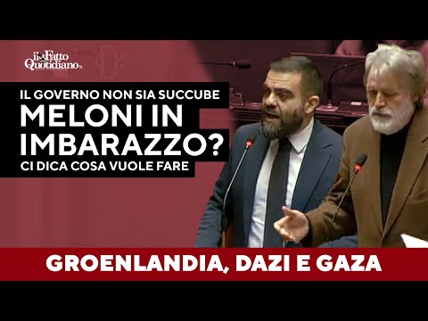 “Meloni in imbarazzo? Venga a dire al paese cosa vuole fare, non sia succube di Trump”