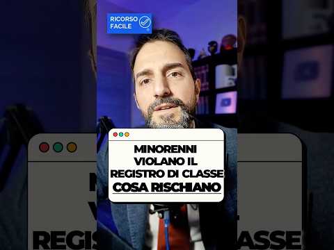 Minorenni violano il registro elettronico di classe: ecco cosa rischiano anche se questo coso ￼