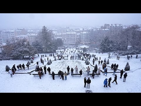 Neve a Parigi, temperature sotto lo zero