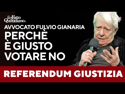 “Perché è giusto votare No al referendum”, le ragioni dell’avvocato Fulvio Gianaria