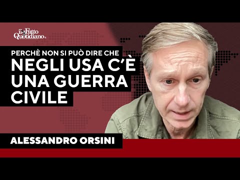 “Perché non si può dire che negli StatI Uniti c’è una guerra civile”. Orsini spiega