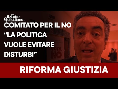 Referendum giustizia, Grosso (Comitato No): “La politica con la riforma vuole evitare disturbi”