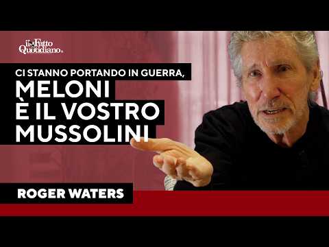 Roger Waters: “I governi europei ci stanno preparando alla guerra, Meloni è il vostro Mussolini”