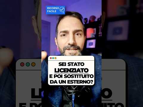ti licenziano e dopo 2 settimane cercano un esterno per il tuo stesso lavoro:fai screenshot
