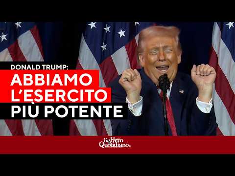 Trump: “Abbiamo l’esercito più potente del mondo”. E prende in giro gli atleti transgender
