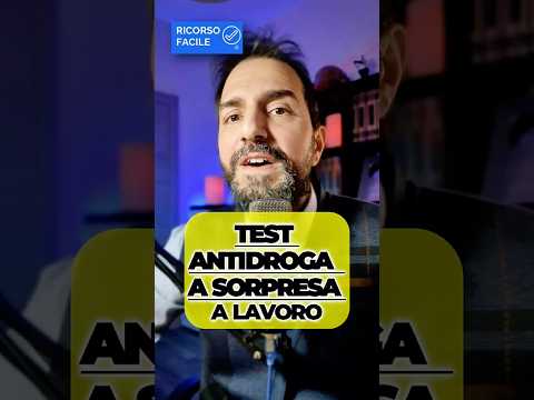 Dal 2025 test alcol/droga anche a sorpresa in turno