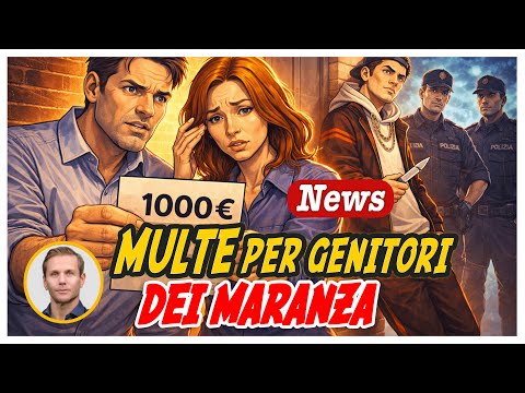 MULTE salate per il genitori dei maranza e per chi PROTESTA
