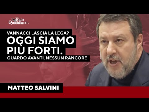 Salvini: “Vannacci? Senza di lui la Lega è più forte. Guardo avanti, senza rancore”