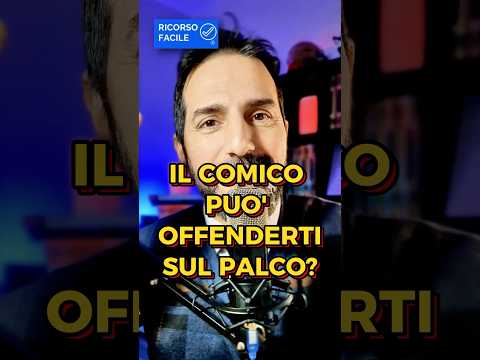 Se il comico ti insulta e usa quel video per promuoversi,non è più solo satira