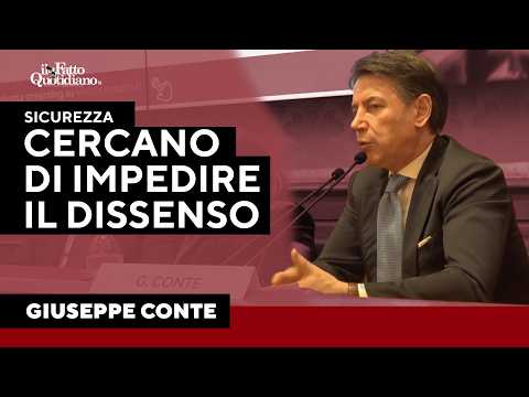 Sicurezza, Conte: “Cercano di impedire manifestazioni dissenso”
