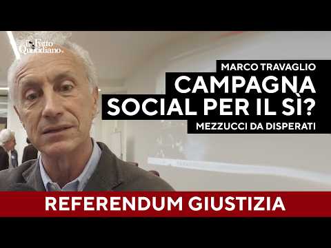 Travaglio: “Campagna social di Fdi per il Sì? Sono disperati se ricorrono a questi mezzucci”