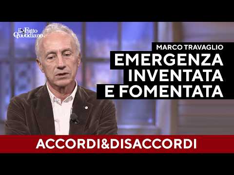 Travaglio: “Emergenza inventata e fomentata dai cialtroni per la sopravvivenza del governo”