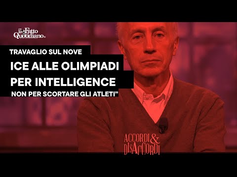 Travaglio: “L’Ice in Italia per fare intelligence per le Olimpiadi, non per scortare gli atleti Usa”