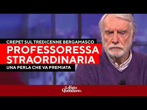 Crepet: “Tredicenne bergamasco? Colpito dalla professoressa, straordinaria, una perla da premiare”
