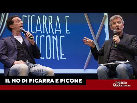 Il No di Ficarra e Picone alla serata-evento del Fatto
