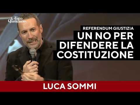 Luca Sommi: “La Costituzione è nata dalla Resistenza e non deve essere cancellata dalla desistenza”