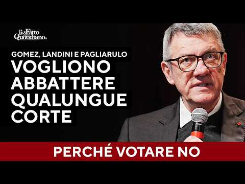 Referendum, il dialogo con Landini, Pagliarulo e Gomez: “Vogliono abolire qualunque Corte”