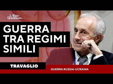 Travaglio: “Guerra in Ucraina? Non è guerra tra democrazia e dittatura, ma tra simili regimi”