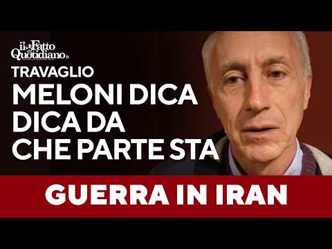 Travaglio sul video di Meloni: “O non sa cosa dice o ci prende in giro”