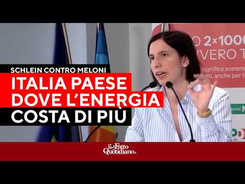 “Bollette 10 volte più care della Spagna”: Schlein smonta le bugie di Meloni su energia e sanità