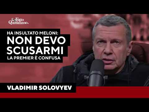 Il presentatore russo che ha insultato Meloni: “Non mi devo scusare, la premier italiana è confusa”