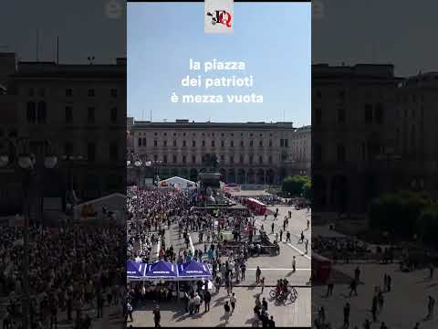 LA PIAZZA DEI PATRIOTI È MEZZA VUTA #news #shorts