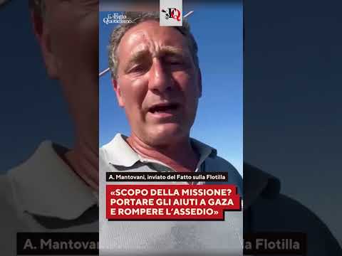 L’INVIATO DEL FATTO A BORDO DELLA FLOTTILLA: ECCO COSA STIAMO TRASPORTANDO #news #shorts