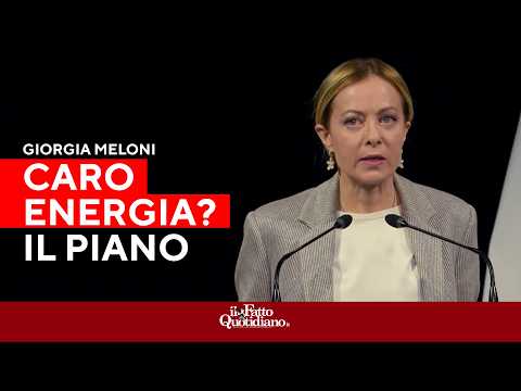 Meloni: “Sull’energia il quadro cambia ogni minuto. Ci siamo mossi prima della crisi”