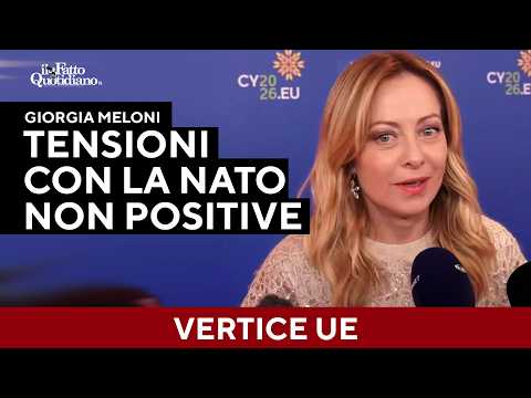 Meloni: “Tensioni con la Nato non positive. Putin al G20? Non è il momento”