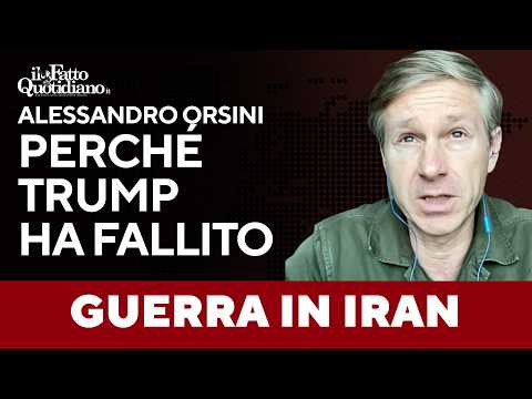 Orsini: “L’escalation di Trump è un fallimento totale. Ecco gli errori che ci portano al disastro”