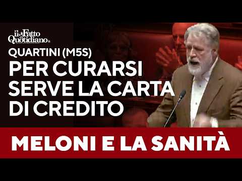 “Per curarsi col governo Meloni non serve la tessera sanitaria ma la carta di credito”. Attacco M5S