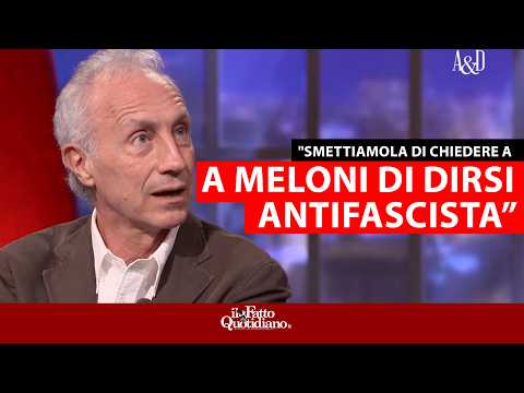 Travaglio sul Nove: “Basta chiedere a La Russa e Meloni di dichiararsi antifascisti”
