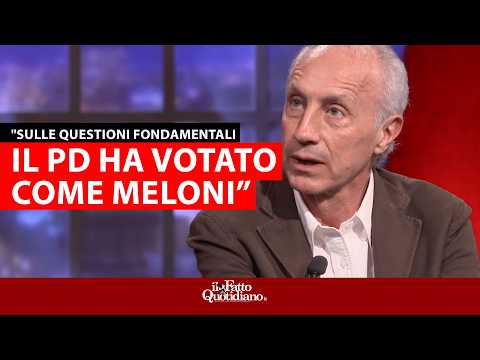 Travaglio sul Nove: “Il Pd sulle questioni fondamentali ha votato allo stesso modo della Meloni”