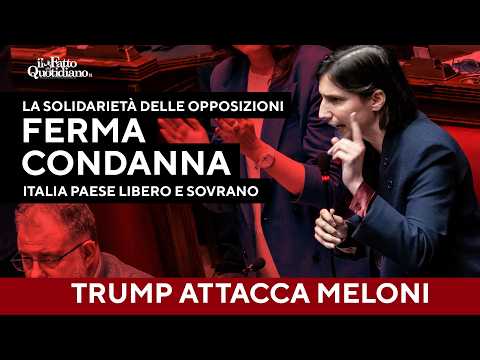 Trump attacca Meloni. La solidarietà delle opposizioni: “Ferma condanna, Italia paese sovrano”