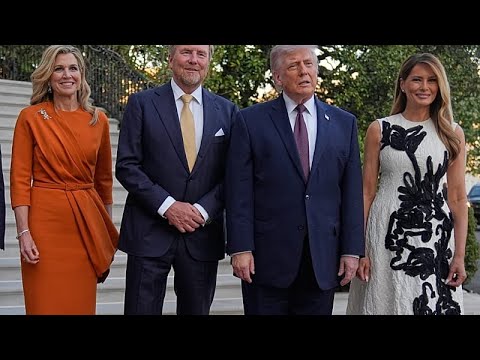 Trump ospita i reali olandesi alla Casa Bianca per cena e pernottamento