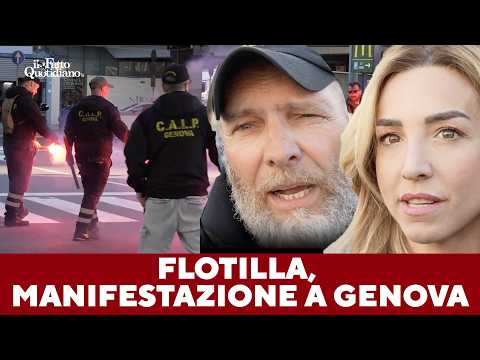 Blocco della Flotilla, a Genova il corteo attraversa la città. Salis con i portuali