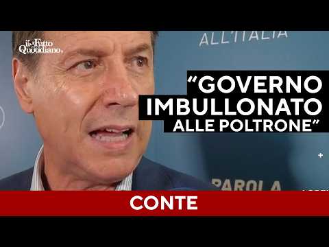 Conte: “Follia lo scostamento di bilancio per le armi. Governo imbullonato alle poltrone”