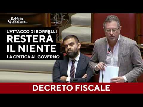 “Cosa ricorderemo di questo governo? Il niente”. L’attacco di Borrelli alla Camera