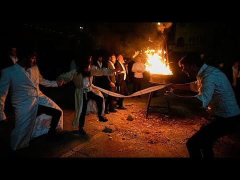 Ebrei ortodossi celebrano la festa di Lag BaOmer a Gerusalemme