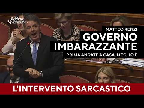 Il sarcasmo d Renzi: “Giorgetti ha rimasto solo. Governo imbarazzante, andate a casa”