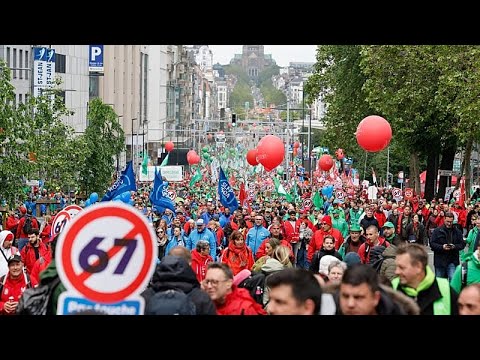 Sciopero generale in Belgio contro le riforme del governo
