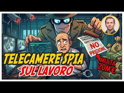 TELECAMERE e software SPIA: Perchè il tuo capo rischia il carcere e multa | Avv. Angelo Greco